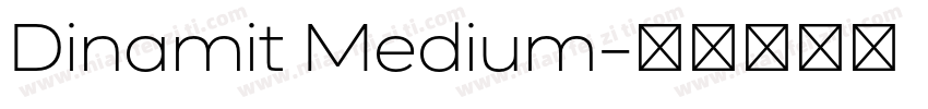 Dinamit Medium字体转换